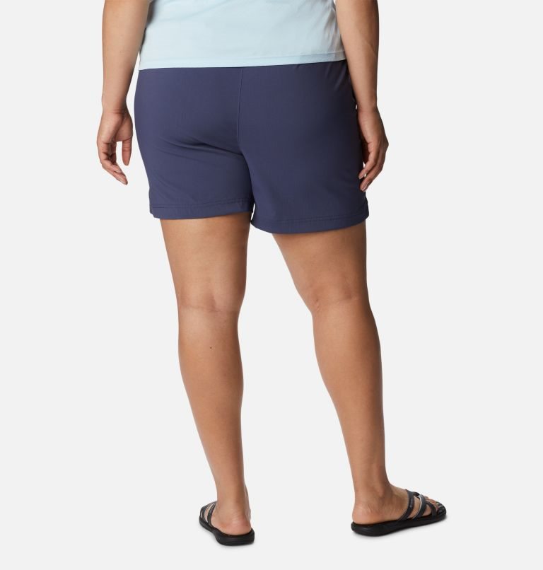 Women's Columbia On The Go Shorts Navy | Plus Size CA-ZAC5L